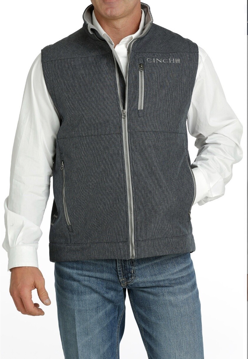 CINCH MEN'S BONDED VEST - MWV1515017 CINCH MEN'S BONDED VEST - MWV1515017, Colour: NAVY, Size: XS