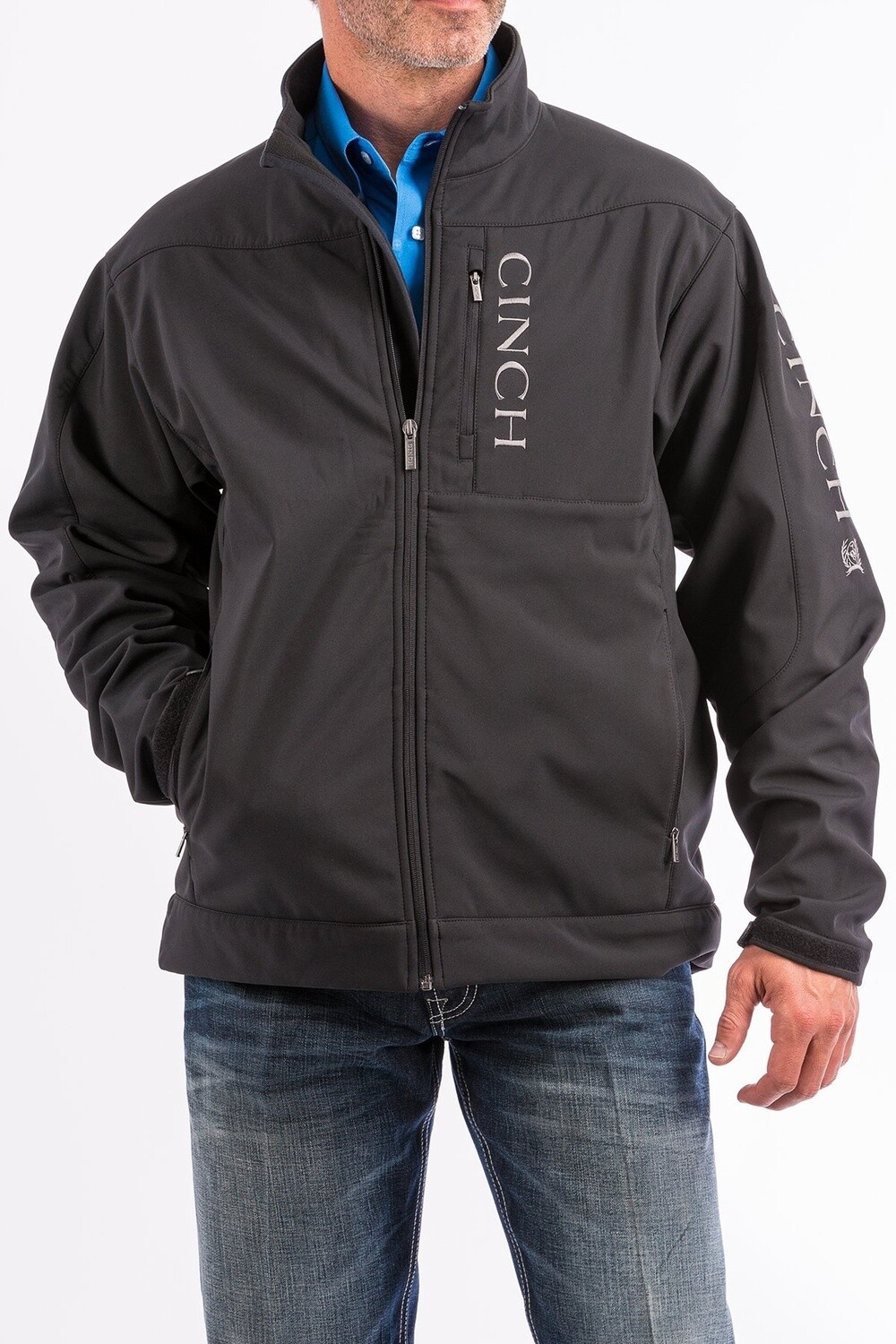 CINCH MEN'S BLACK BONDED CONCEALED CARRY JACKET- MWJ1043014 CINCH MEN'S BLACK BONDED CONCEALED CARRY JACKET- MWJ1043014, Colour: BLACK, Size: XS