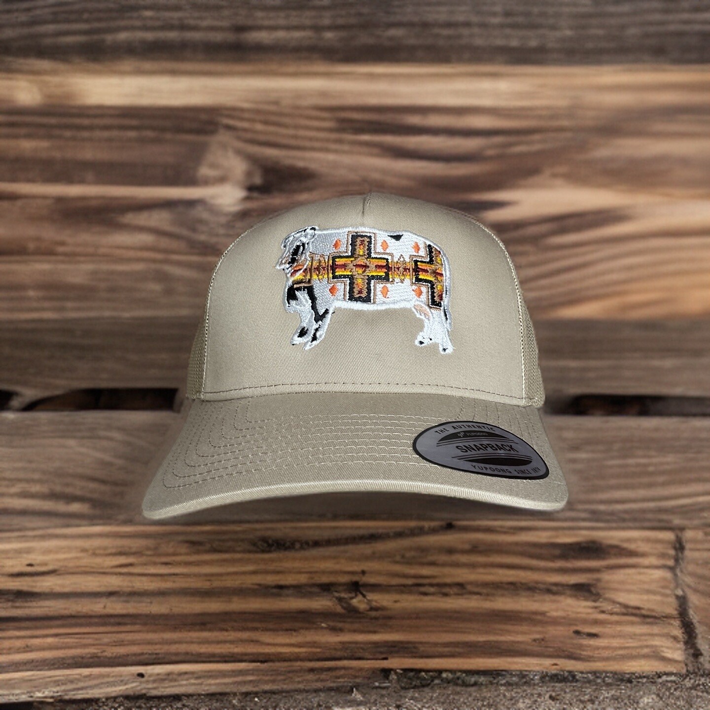 Arámbula Toro With Print Trucker Hat, STYLE: SnapBack, Colour: Khaki