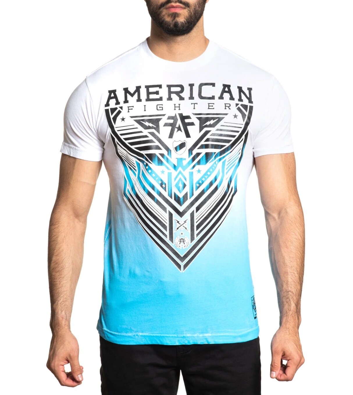 AMERICAN FIGHTER MILLHURST S/S TEE - FM14827, Colour: WHITE MULTI, Size: XS