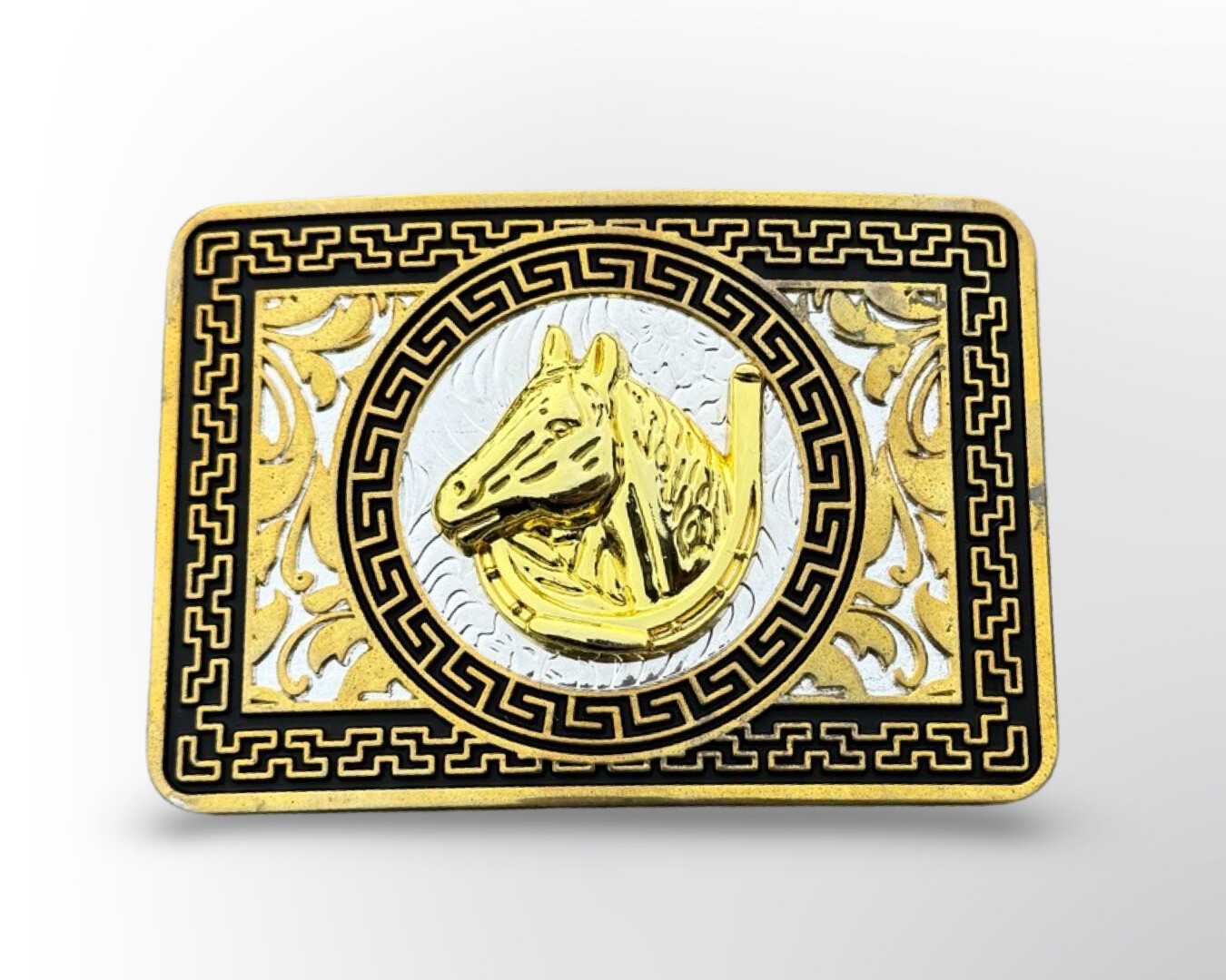 ORONAS BELT BUCKLE HORSE, STYLE: HORSE, Colour: Gold/Silver
