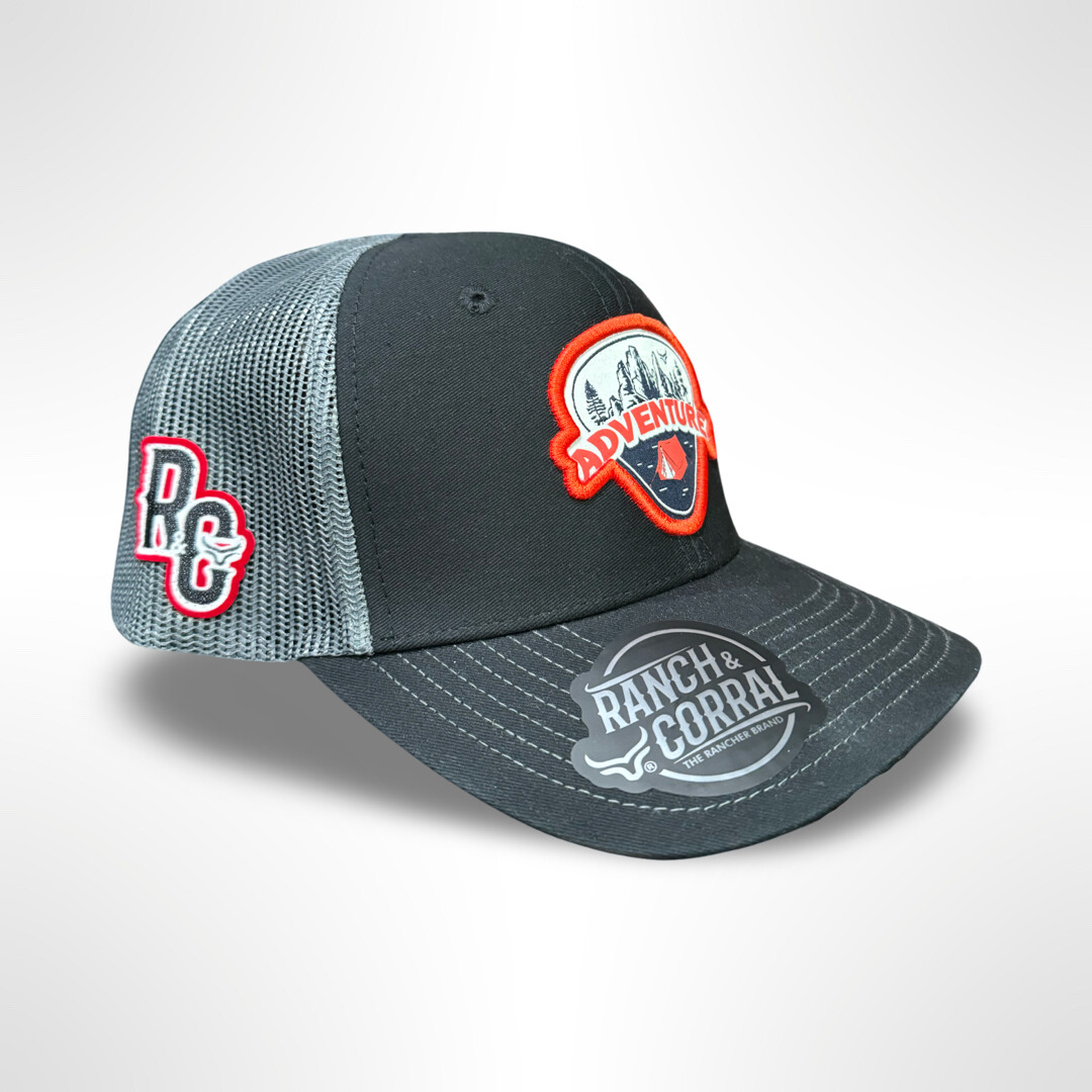 ADVENTURE TRUCKER HAT, Size: OSFO, Colour: BLACK/CHARCOAL