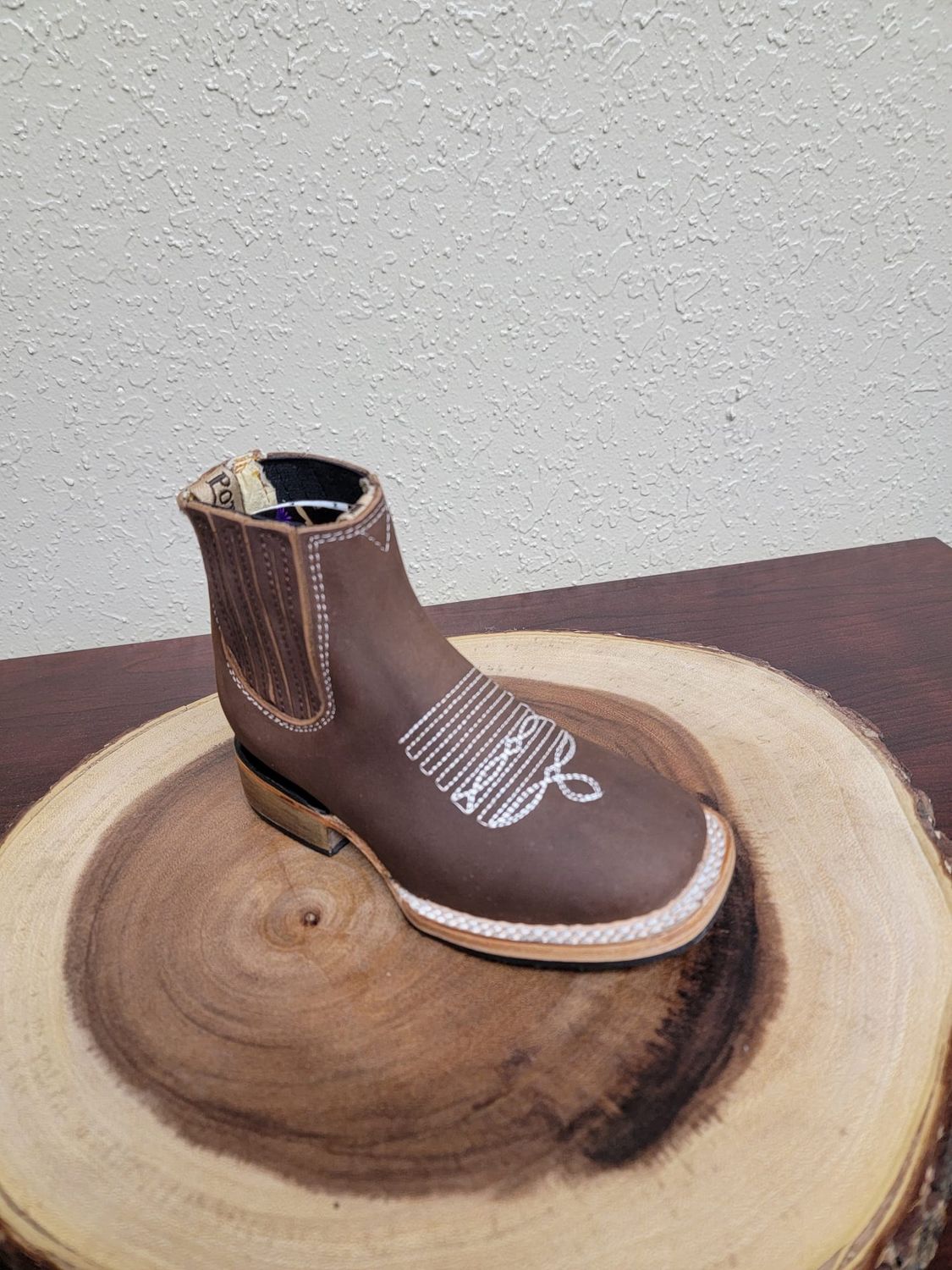 POTRILLO BOTÍN NIÑO TAHOE NUBUCK SUELA DOBLE VIDA, Colour: CAFÉ, Size: 8