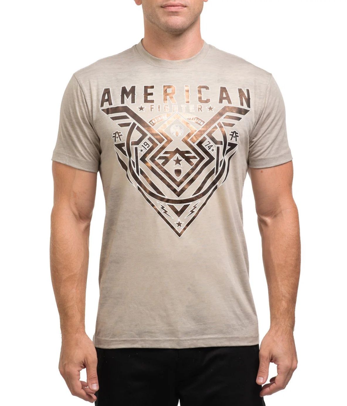 AMERICAN FIGHTER OAKVIEW S/S TEE FM15090, Colour: SAND, Size: XS