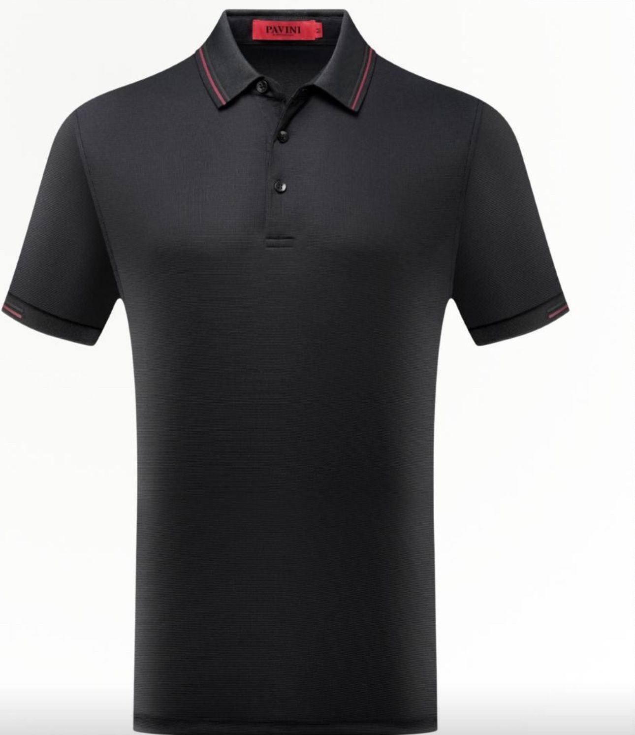 MENS PAVINI POLO P-2222, Colour: BLACK, Size: S