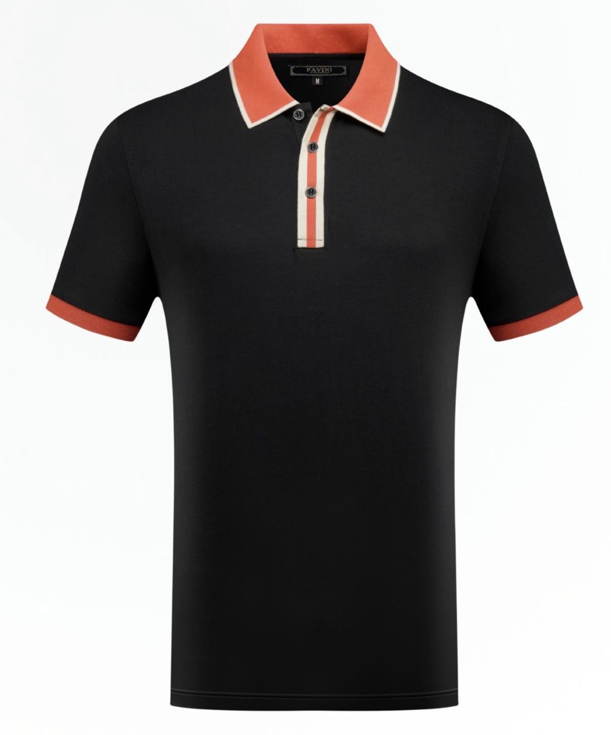 Men’s Pavini Shirt Style P2235 #2, Colour: Black, Size: S