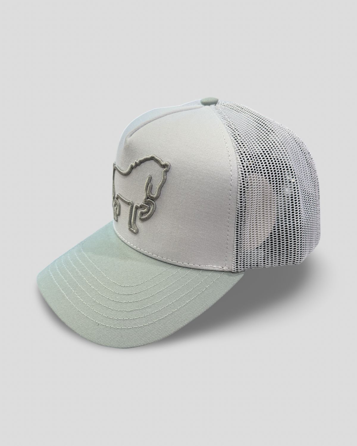 JG BIG HORSE HAT, STYLE: SnapBack, Colour: WHITE / GREY