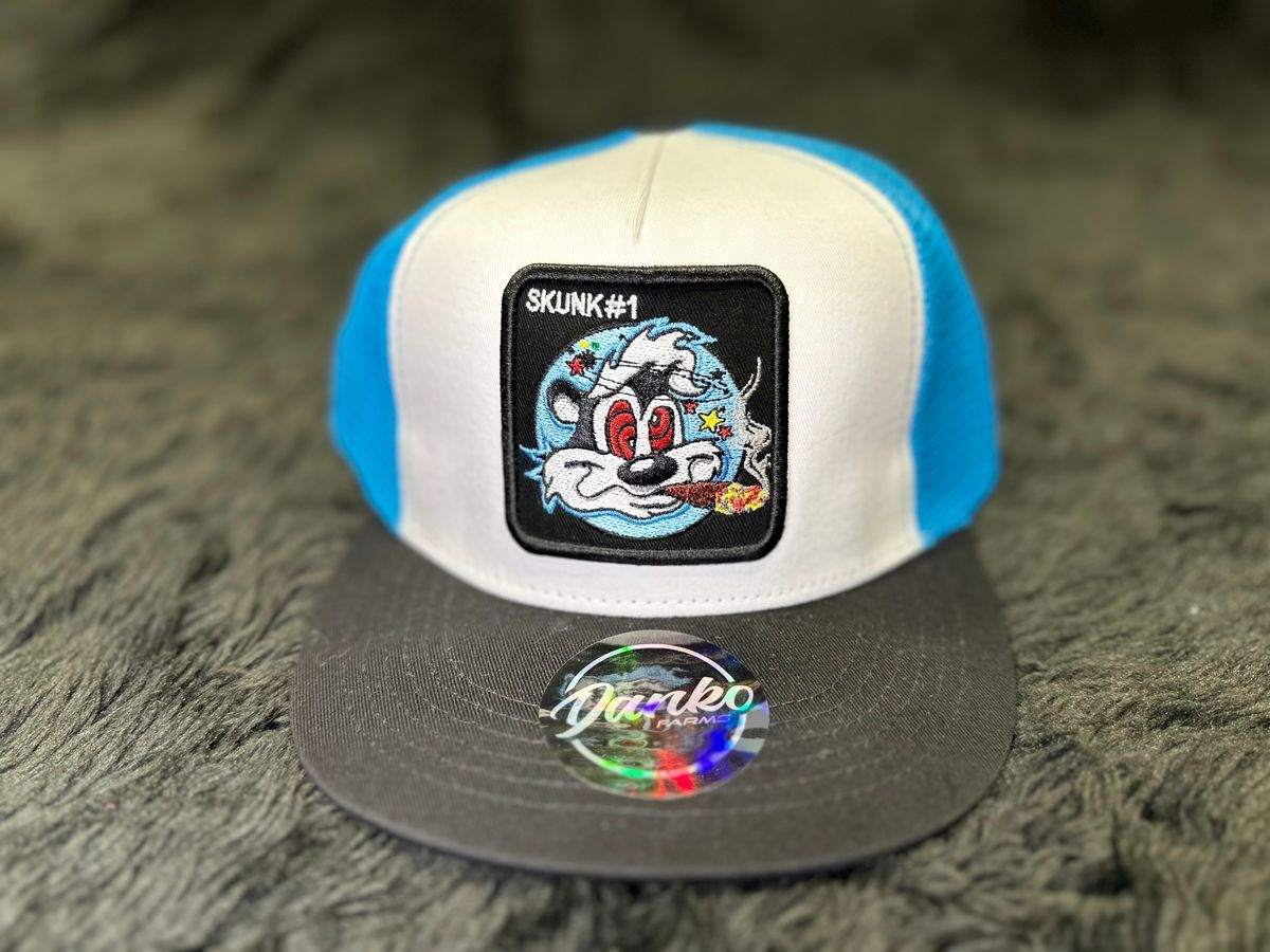 SKUNK #1 DANKO FARM HAT, Colour: WHITE / BLUE, Size: OSFO
