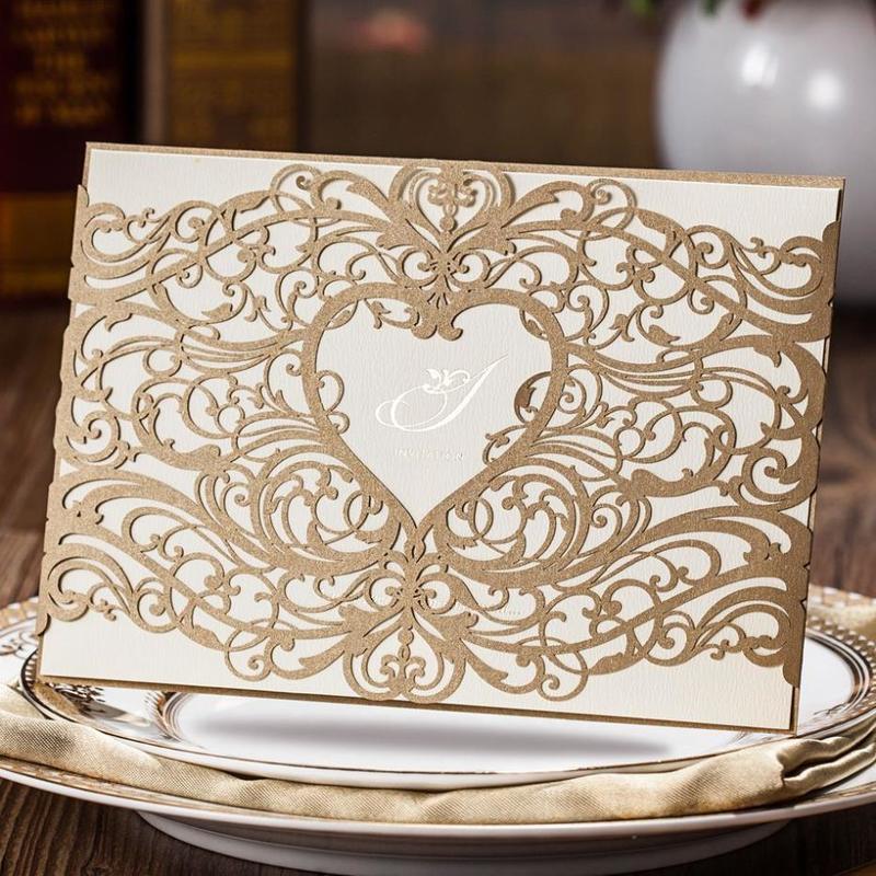 Classic Wedding Invitation Laser Cut