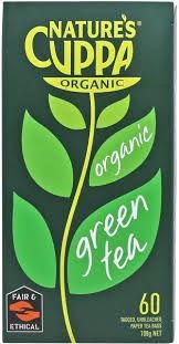 Natures Cuppa Organic Green Tea 60 Tbgs