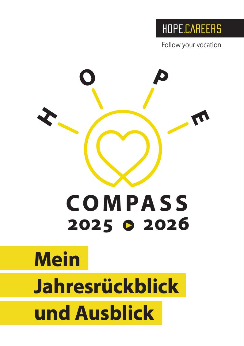 HOPE COMPASS 2025 - 2026 Empowerment Coaching Workbook zum Jahreswechsel (DEUTSCH)