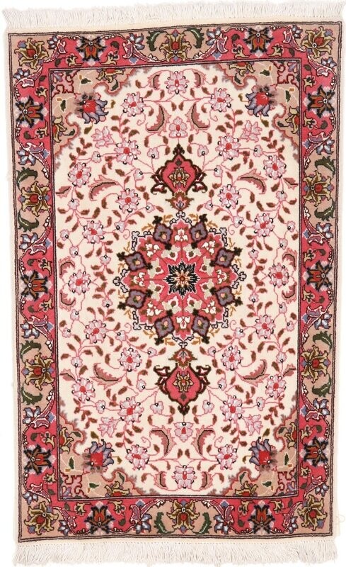 Täbriz Wolle mit Seide (fein)
93x60 Täbriz Wolle mit Seide (fein)
93x60