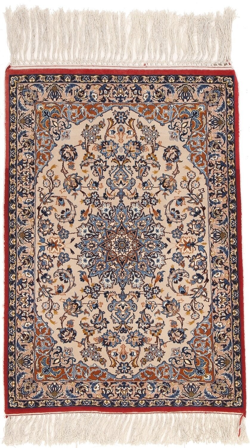 Isfahan Wolle mit Seide auf Seide
90x65