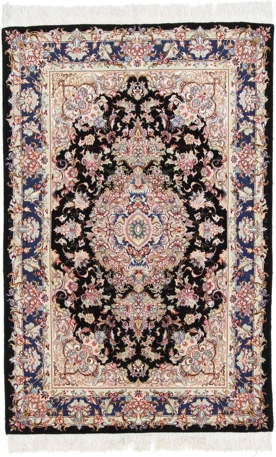 Täbriz Wolle mit Seide (sehr fein)
152x100