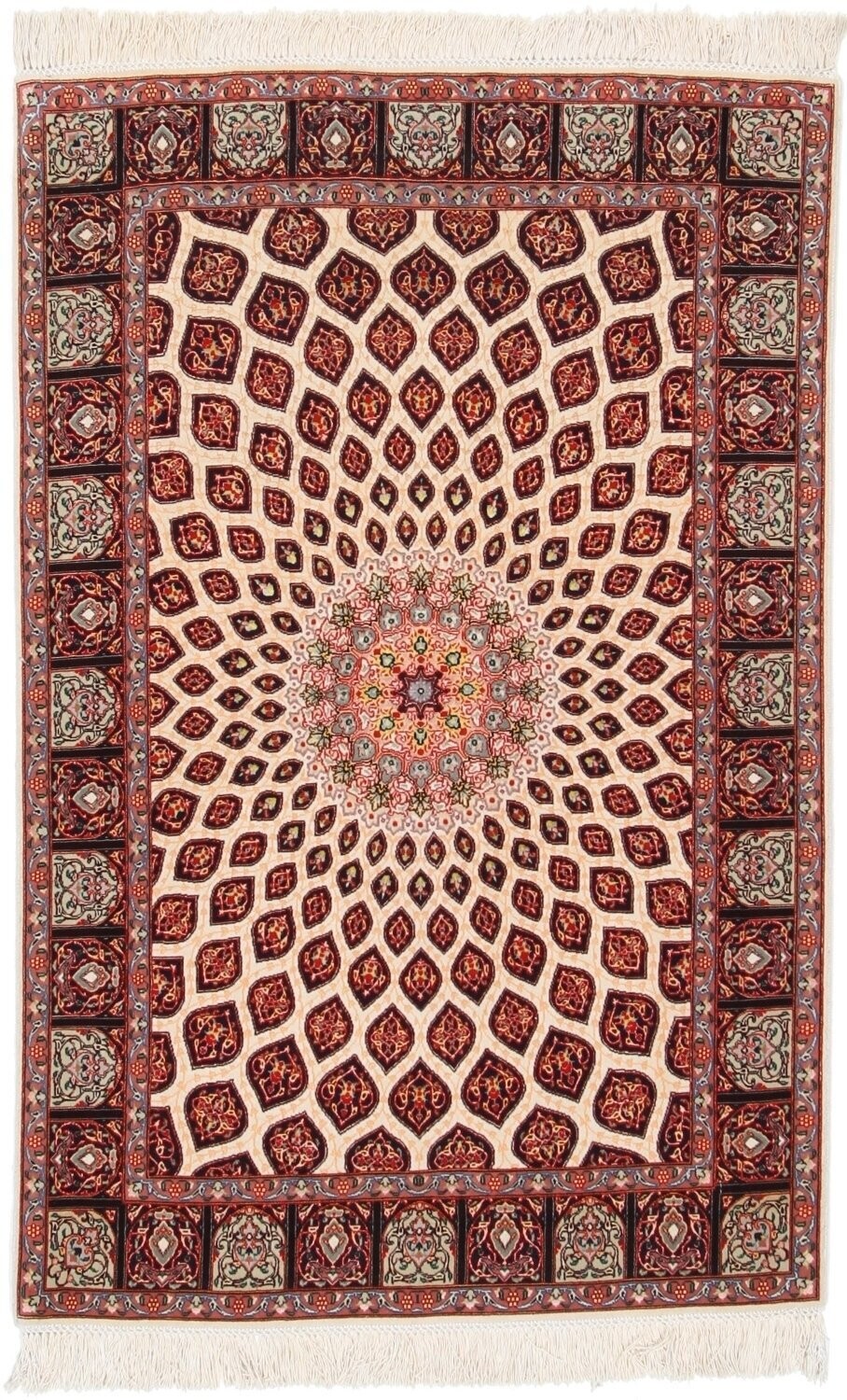 Täbriz Wolle mit Seide (fein)
155x100