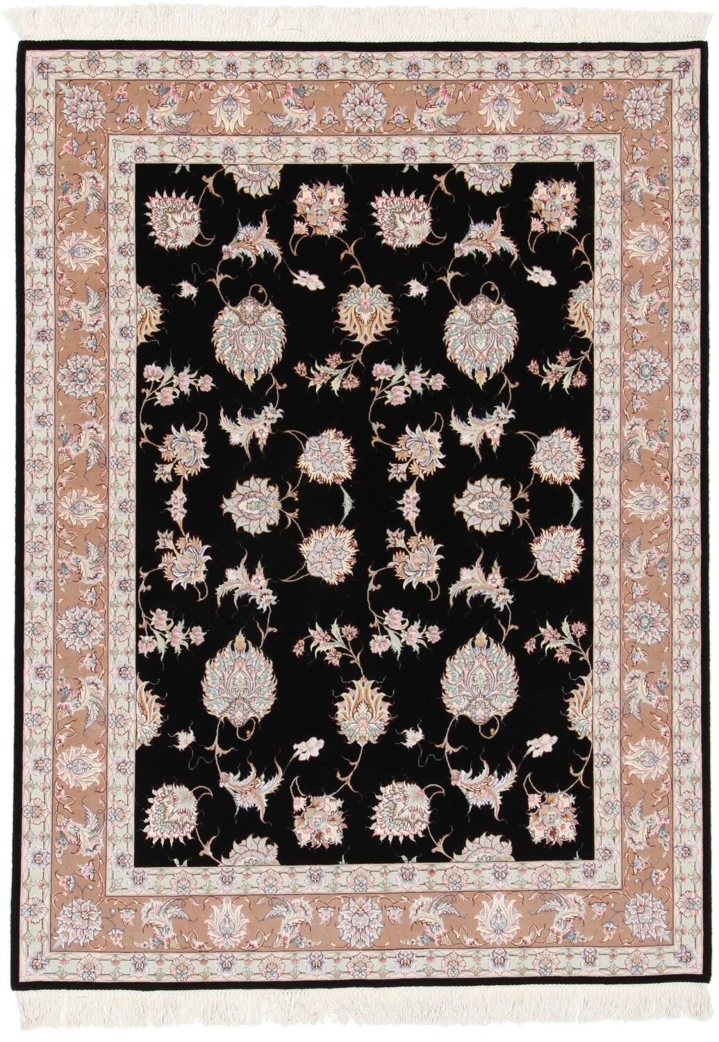 Täbriz Wolle mit Seide (sehr fein)
205x150
