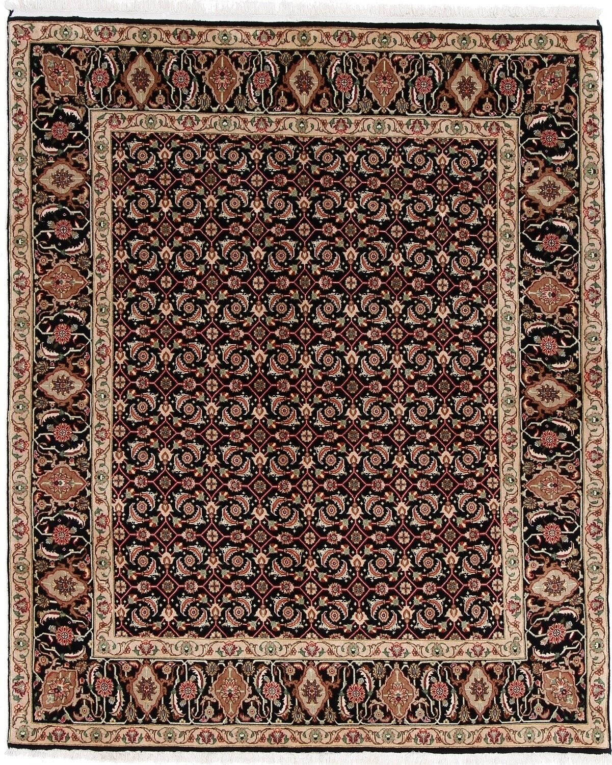 Täbriz Wolle mit Seide (fein)
203x167