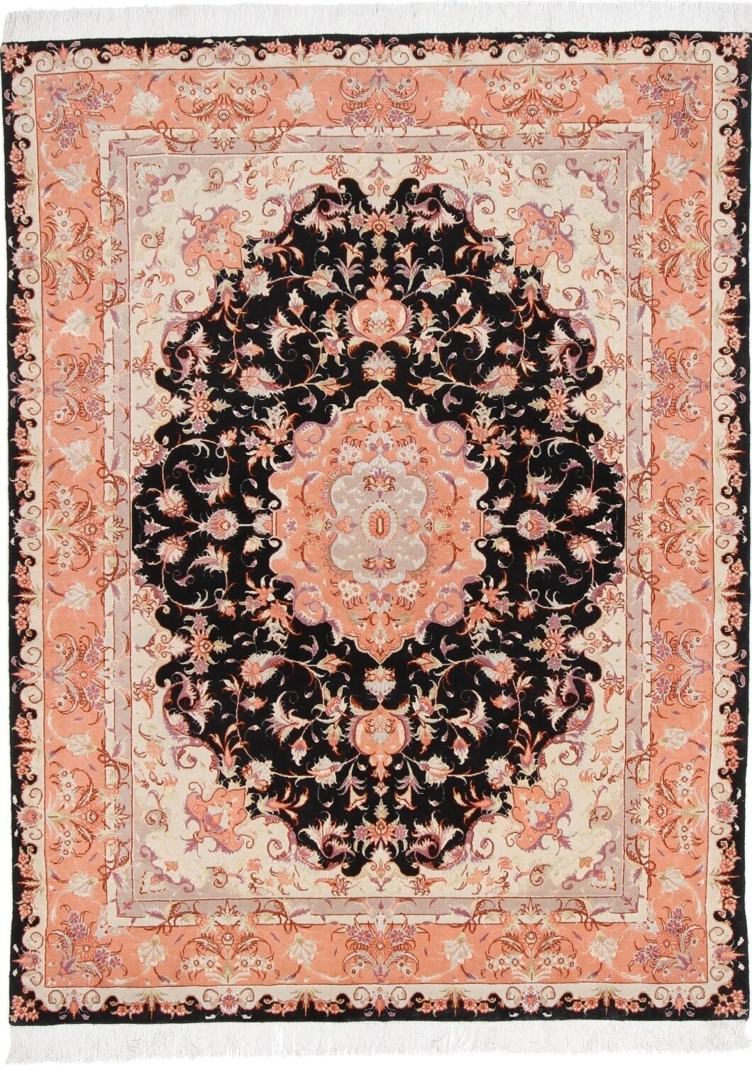 Täbriz Wolle mit Seide (fein)
203x152