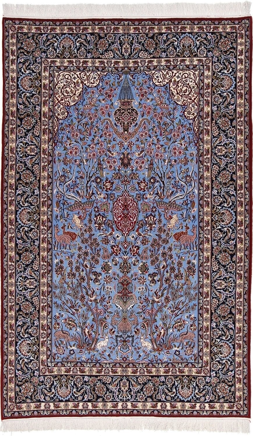 Isfahan Wolle mit Seide (sehr fein)
243x152