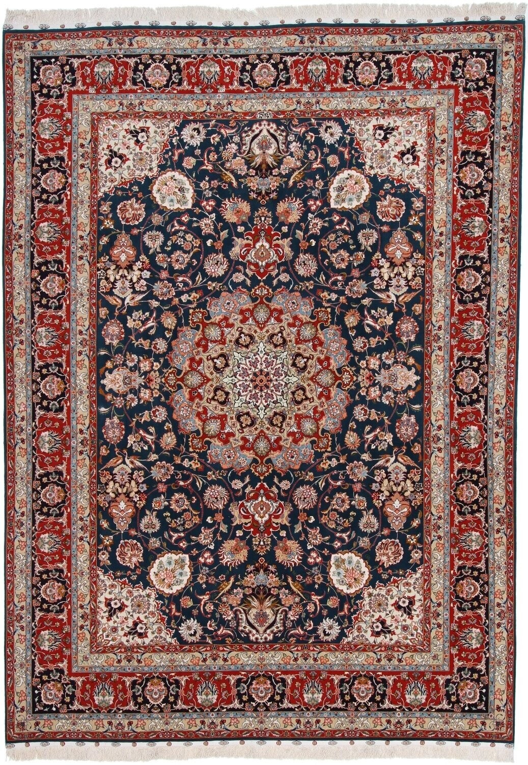 Täbriz Wolle mit Seide auf Seide
340x245