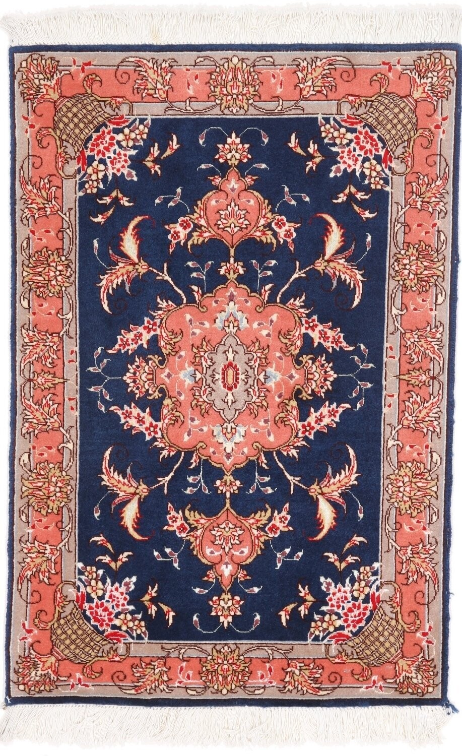 Täbriz Wolle mit Seide (fein) 90x60
