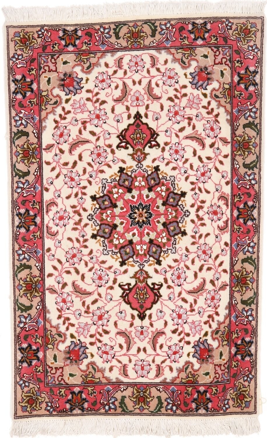 Täbriz Wolle mit Seide (fein) 93x60