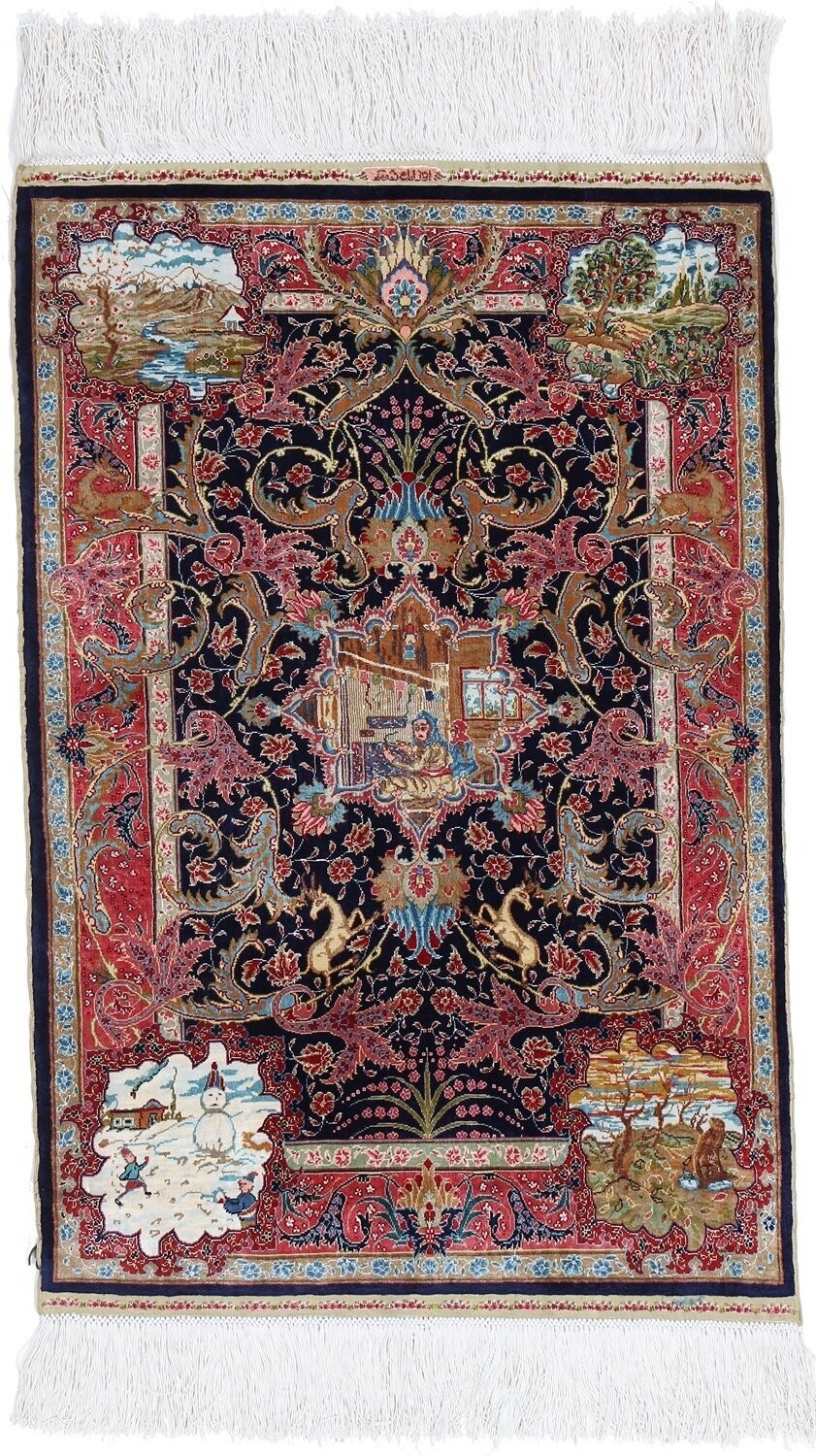 Hereke Seide (extrem fein) 70x47 Hereke Seide (extrem fein) 70x47