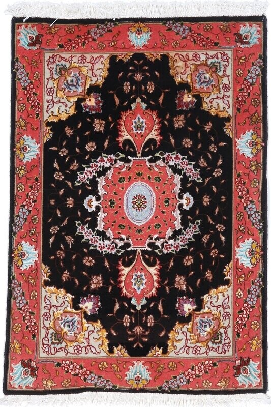 Täbriz Wolle mit Seide (fein) 88x60
