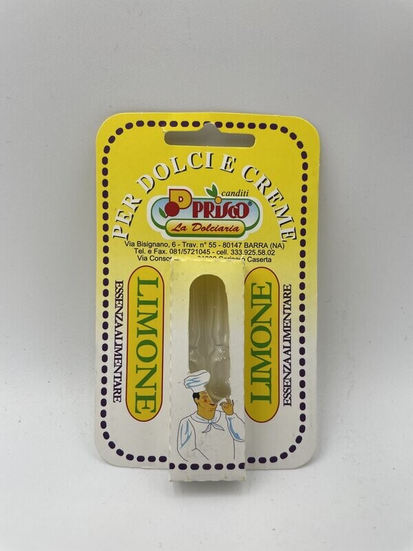 ESSENZA ALIMENTARE LIMONE (2 fiale da 4 gr)