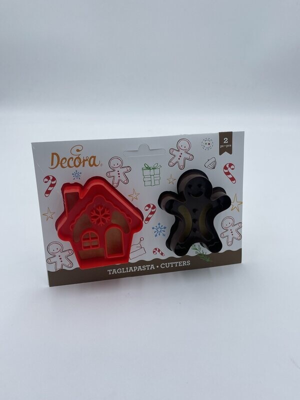 SET TAGLIAPASTA GINGERBREAD MAN & HOUSE (2 pezzi)