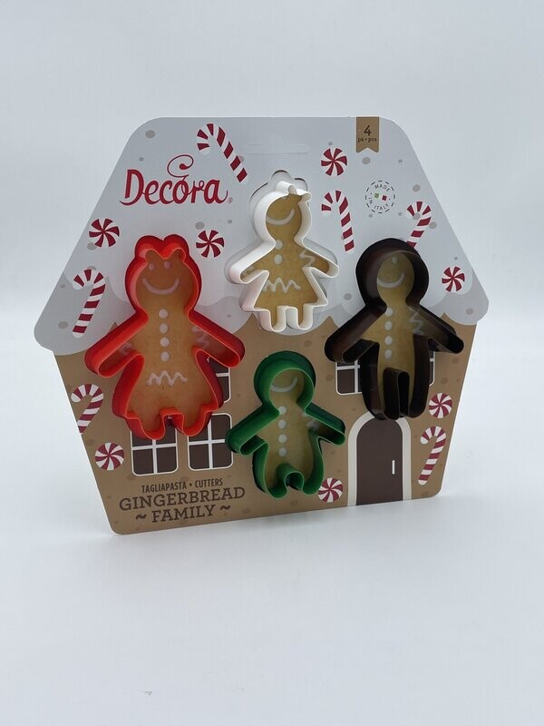 TAGLIAPASTA GINGERBREAD FAMILY (4 pezzi)