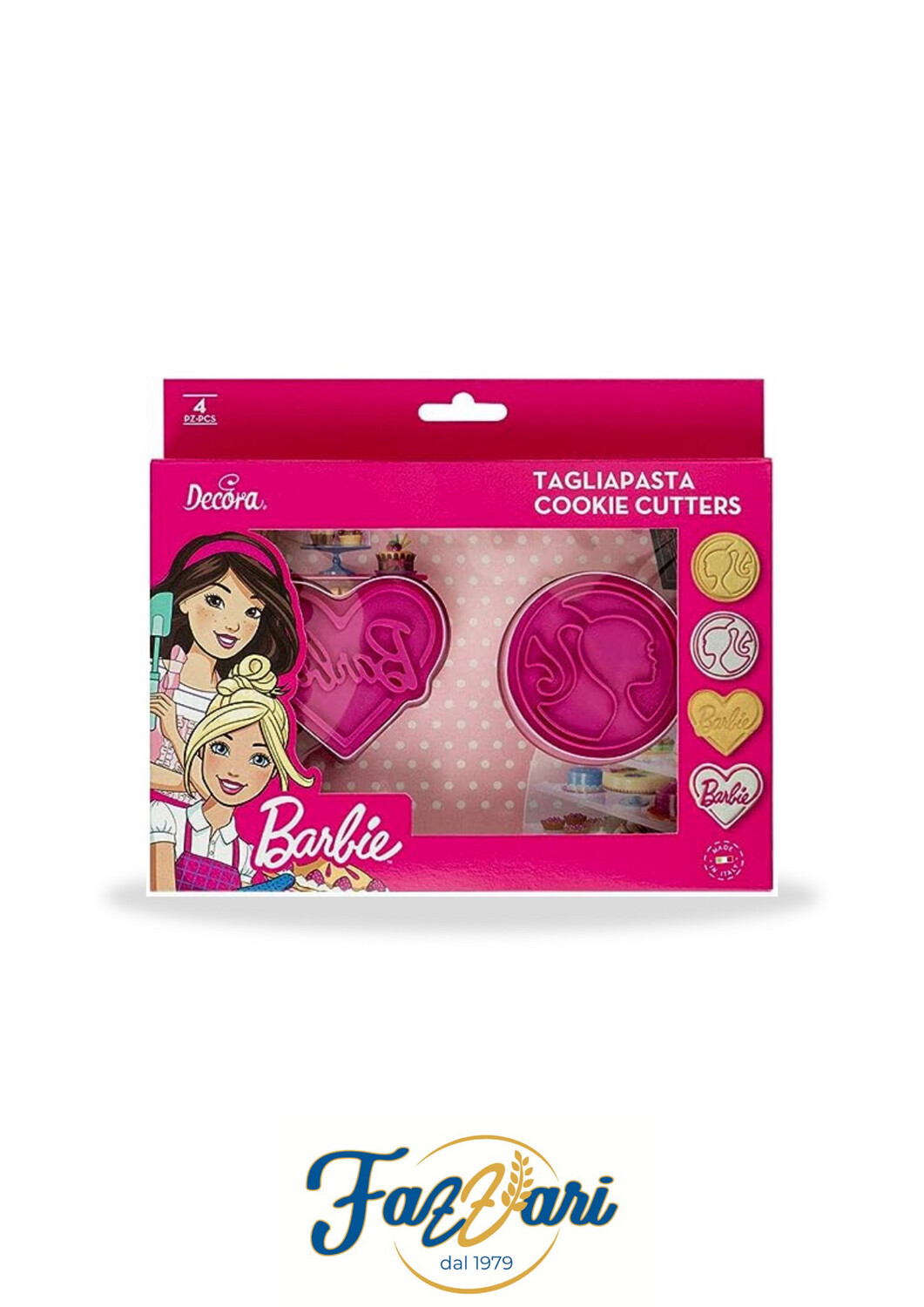 SET TAGLIAPASTA E MARCATORI BARBIE (2 pezzi)