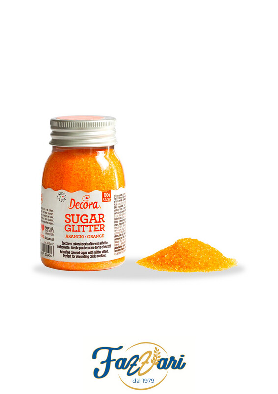 ZUCCHERO GLITTER ARANCIO