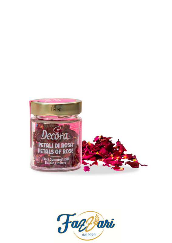 FIORI EDULI PETALI DI ROSA