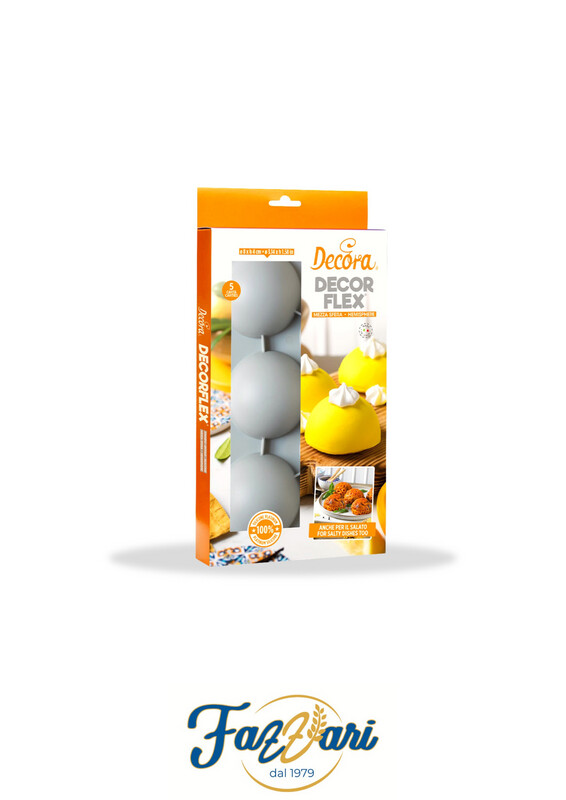 STAMPO SILICONE 5 MEZZA SFERA 80 X 40 H MM