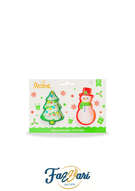 SET TAGLIAPASTA ALBERO NATALE E PUPAZZO DI NEVE (2 pezzi)