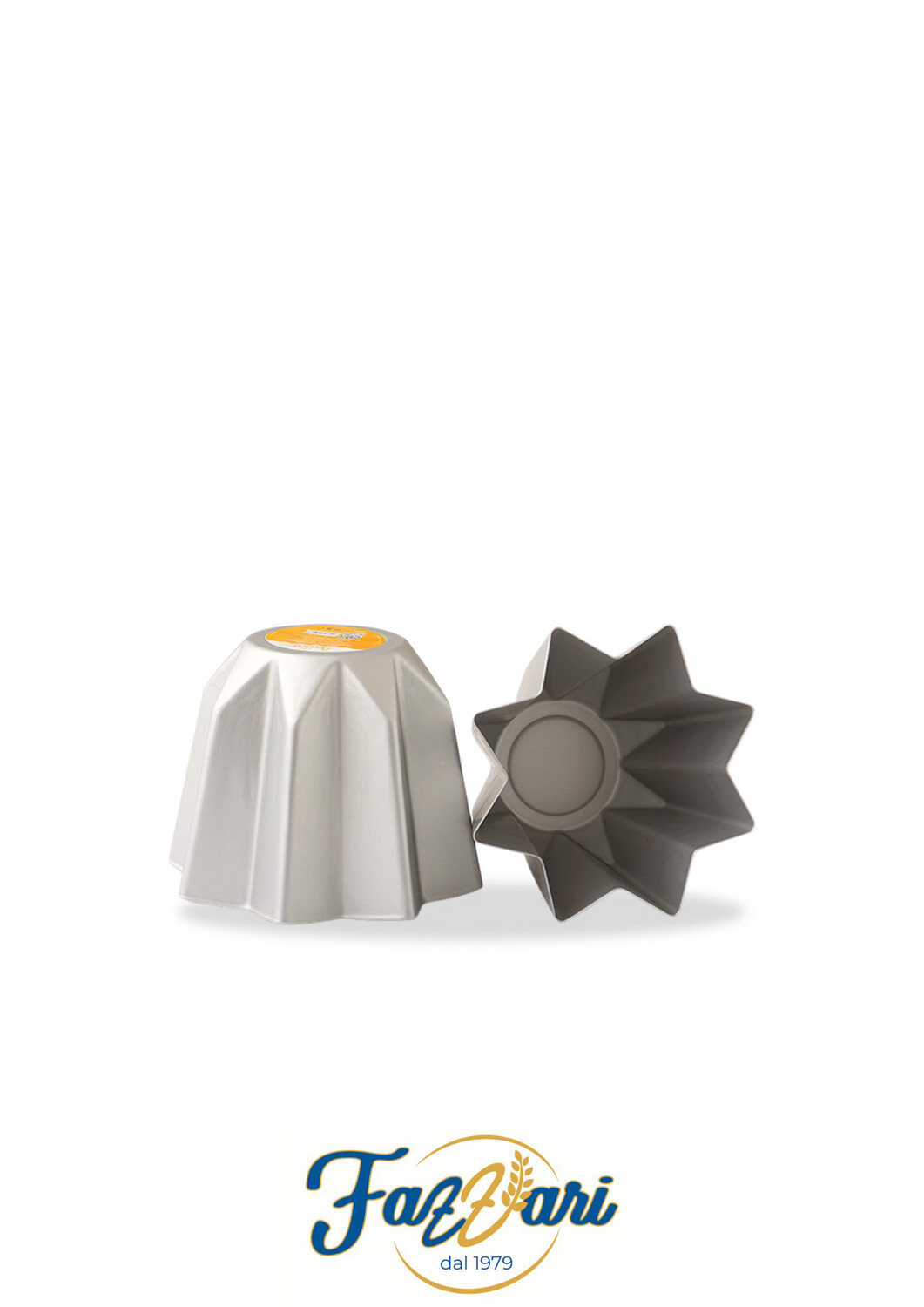 STAMPO PANDORO IN ALLUMINIO ANODIZZATO 500 G