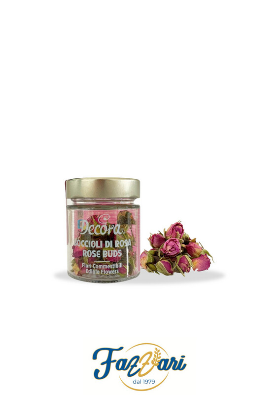 FIORI EDULI BOCCIOLI DI ROSA