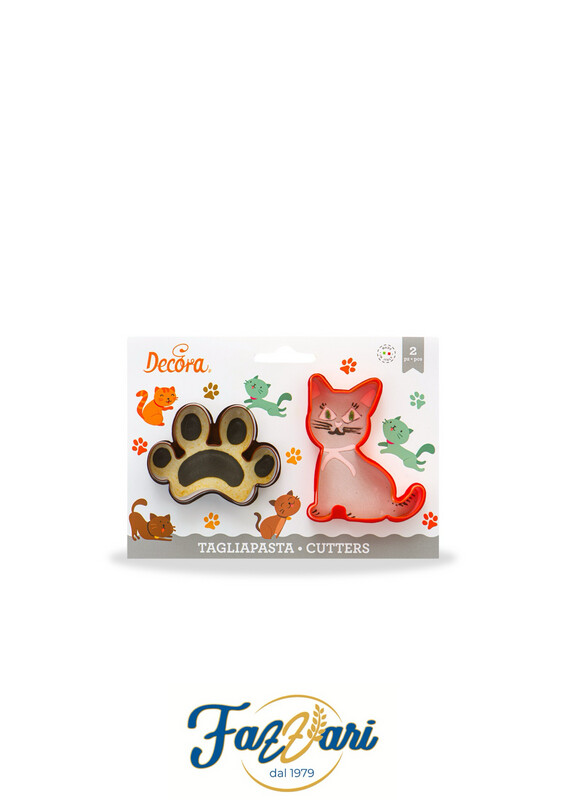 SET 2 TAGLIAPASTA GATTO E IMPRONTA