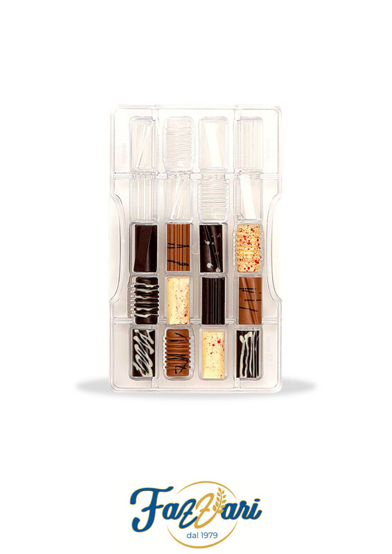 STAMPO CIOCCOLATO CILINDRI FANTASIA
