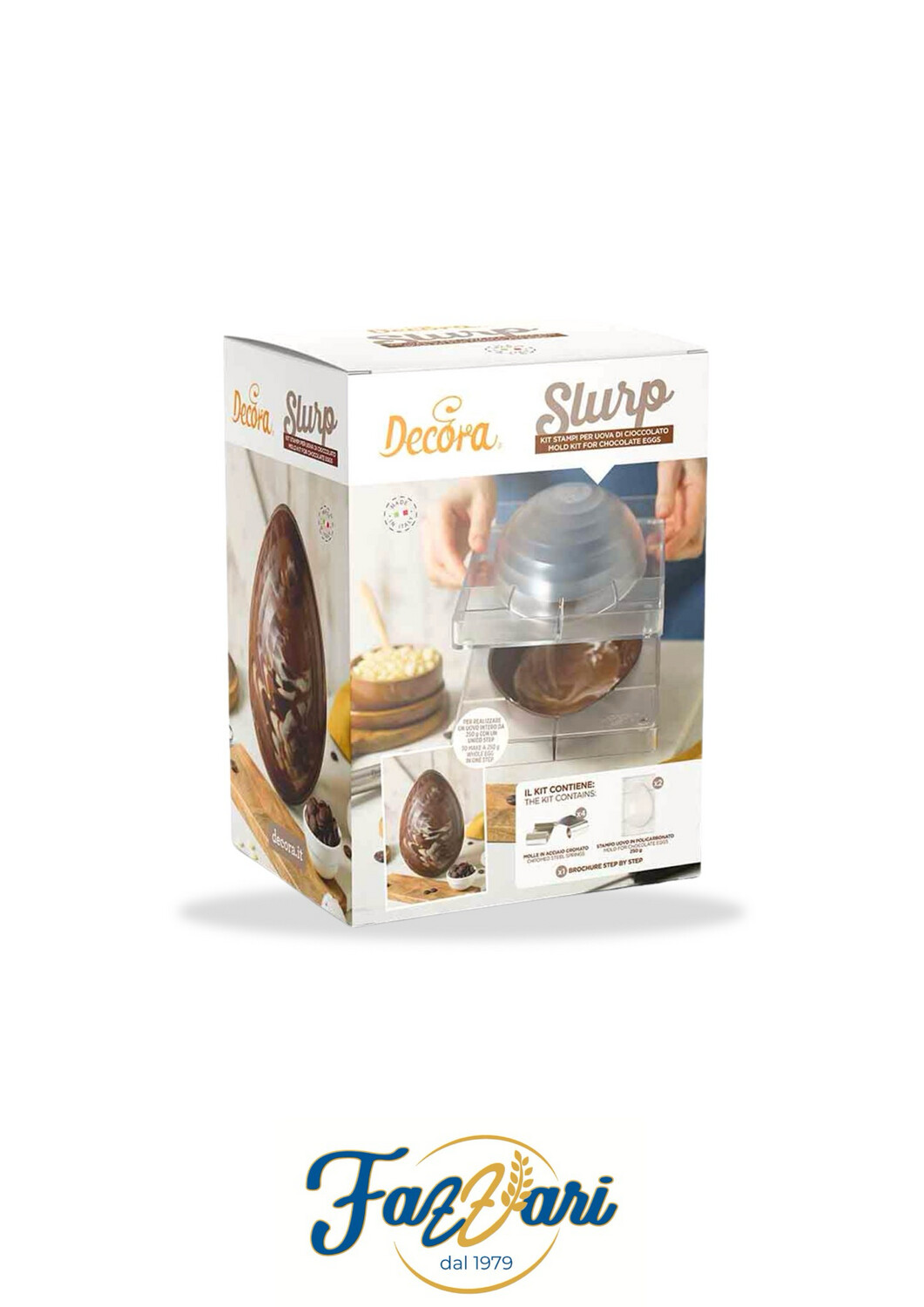 KIT SLURP 2 STAMPI UOVA 250 G CON 4 MOLLE