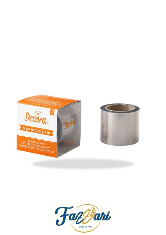 BOBINA PVC PER ALIMENTI 10 M X 40 MM