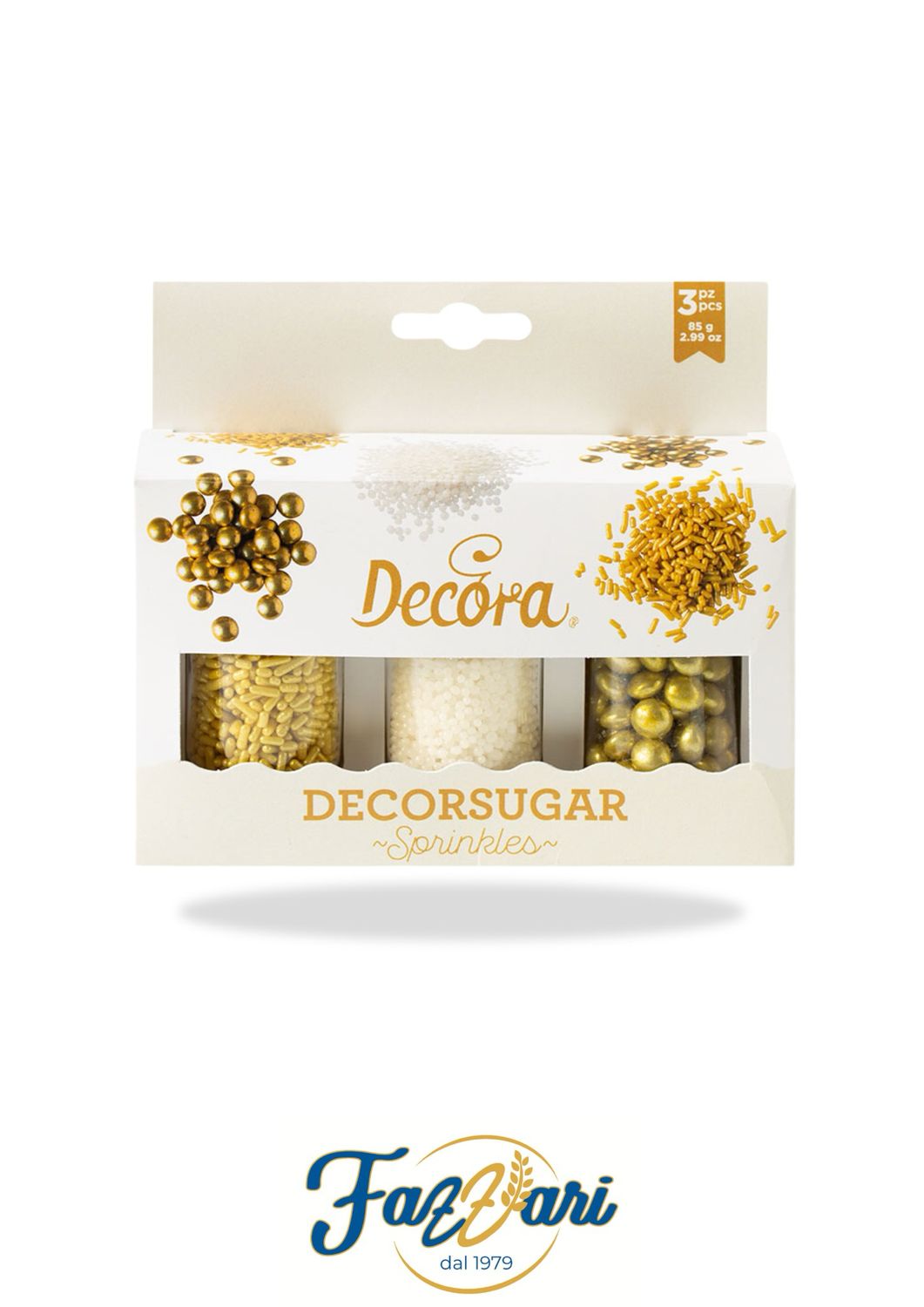 DECOR MIX ORO E BIANCO IN ZUCCHERO