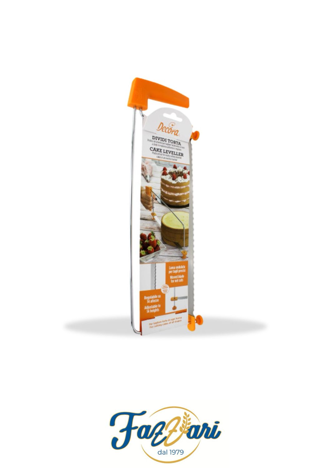 DIVIDI TORTA IN ACCIAIO 445 X 144 20 MM