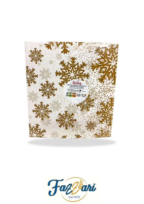 SCATOLA NATALIZIA FIOCCHI DI NEVE