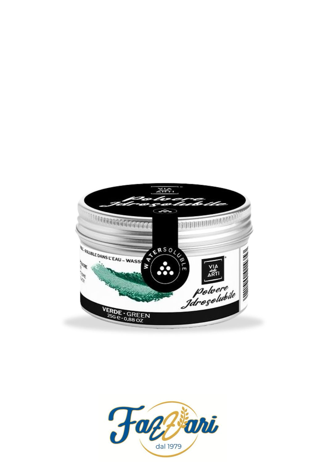 COLORE IDROSOLUBILE VERDE 25 g IN POLVERE 