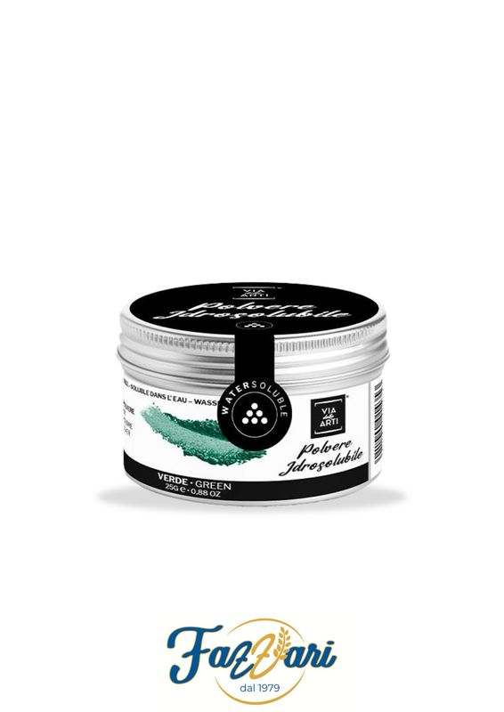 COLORE IDROSOLUBILE VERDE 25 g IN POLVERE 