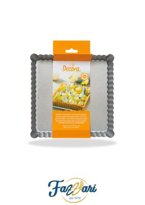 STAMPO CROSTATA (21x21 cm x h 3,5 cm) CON FONDO MOBILE