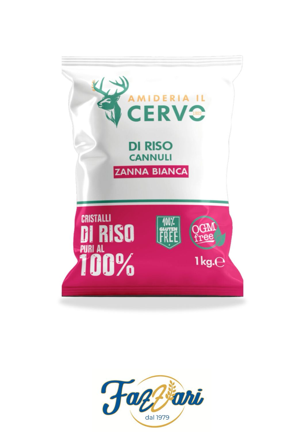 ZANNA BIANCA AMIDO DI RISO A CANNULI KG 1