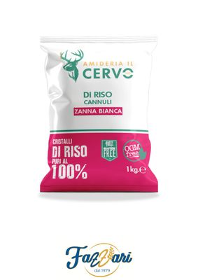 ZANNA BIANCA AMIDO DI RISO A CANNULI KG 1